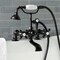 Kingston Brass AE209T0 7-Inch Tub Faucet with Hand Shower, Matte Black AE209T0 - alternate 6